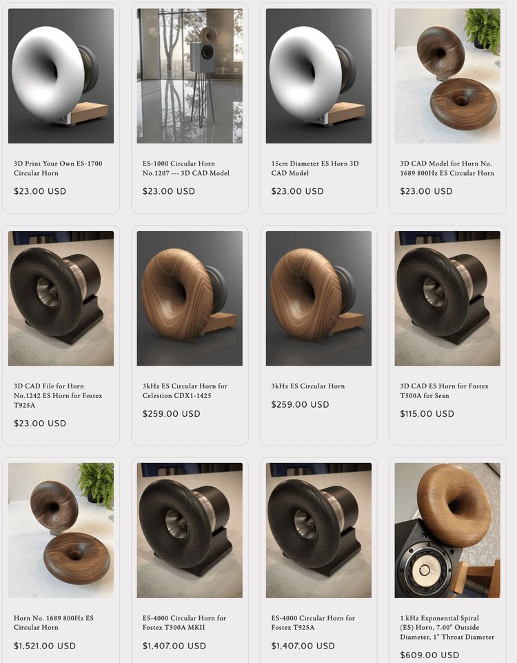 Joseph Crowe DIY Horns — Retro Vintage Modern Hi-Fi